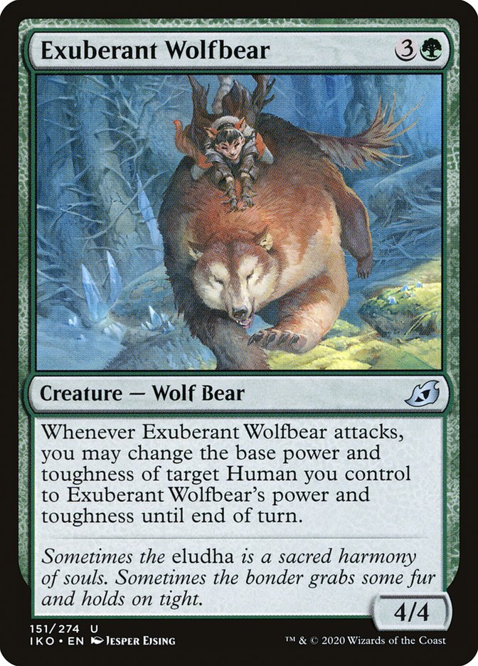 Exuberant Wolfbear [Ikoria: Lair of Behemoths] | Tables and Towers