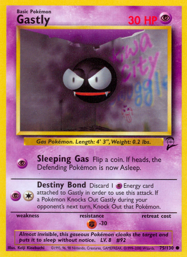 Gastly (75/130) [Base Set 2] | Tables and Towers