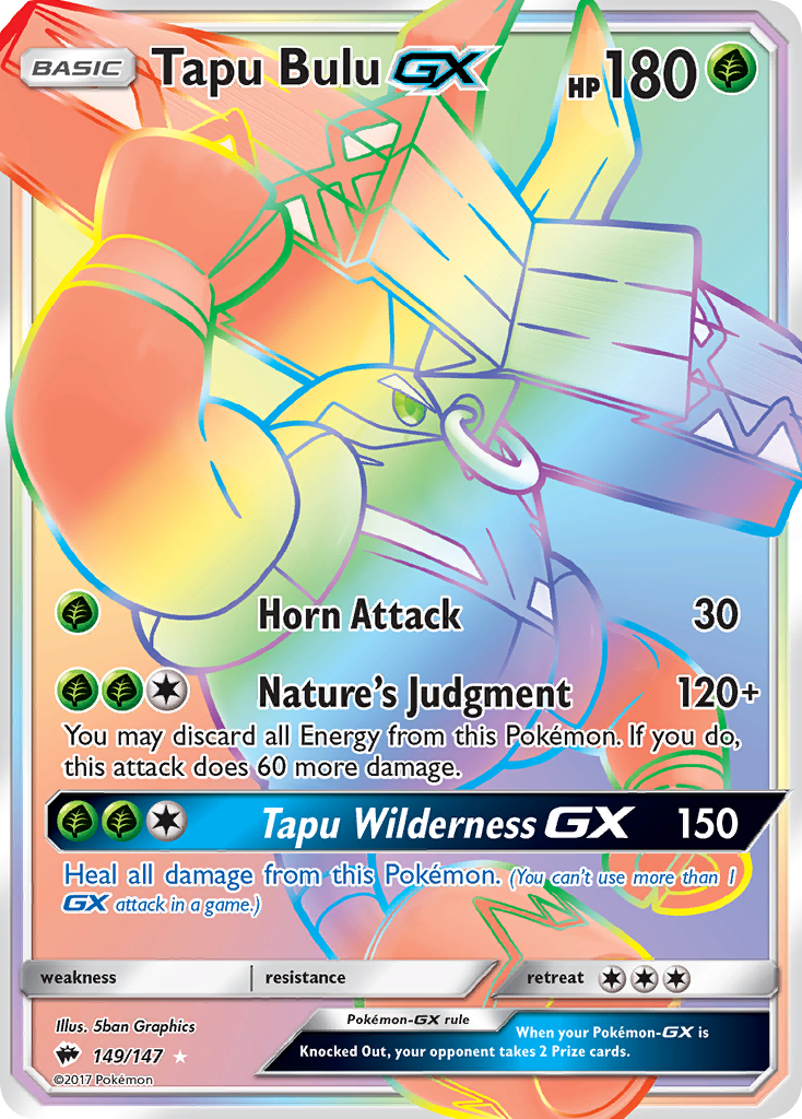 Tapu Bulu GX (149/147) [Sun & Moon: Burning Shadows] | Tables and Towers