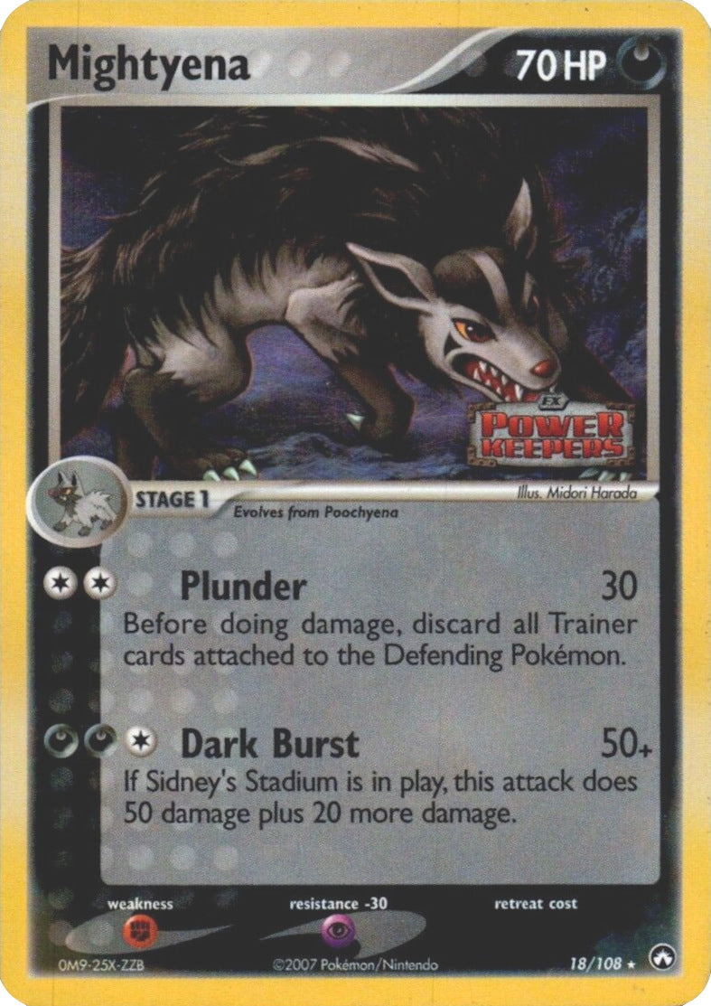 Mightyena (18/108) (Stamped) [EX: Power Keepers] | Tables and Towers