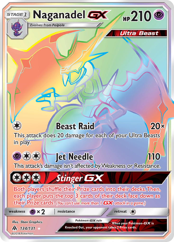 Naganadel GX (134/131) [Sun & Moon: Forbidden Light] | Tables and Towers