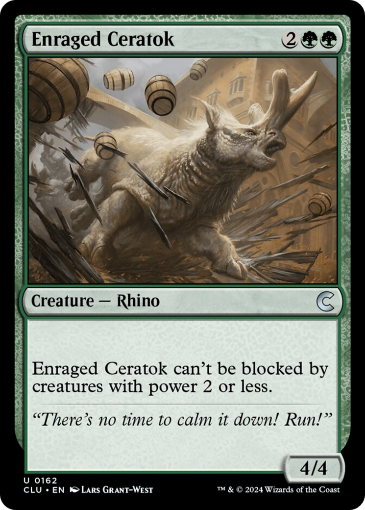 Enraged Ceratok [Ravnica: Clue Edition] | Tables and Towers