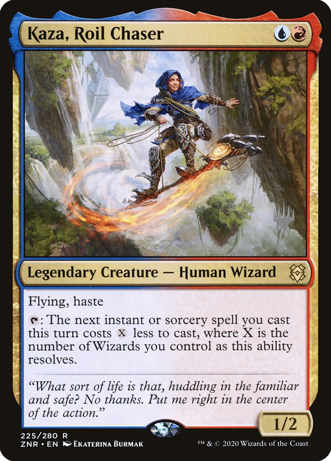 Kaza, Roil Chaser (Promo Pack) [Zendikar Rising Promos] | Tables and Towers