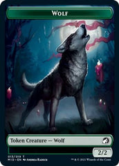 Centaur // Wolf Double-Sided Token [Innistrad: Midnight Hunt Commander Tokens] | Tables and Towers