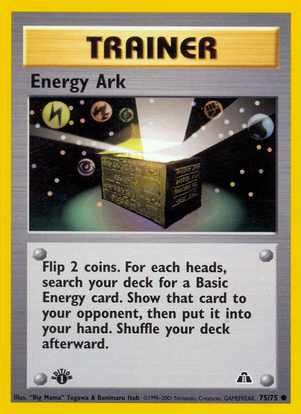 Energy Ark (75/75) [Neo Discovery 1st Edition] | Tables and Towers