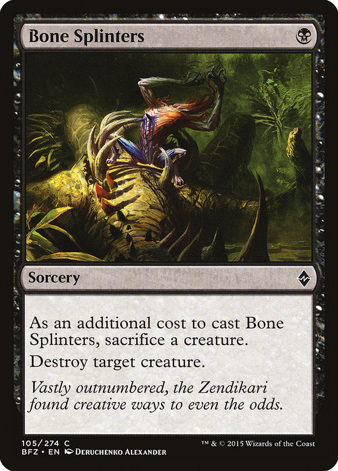 Bone Splinters [Battle for Zendikar] | Tables and Towers