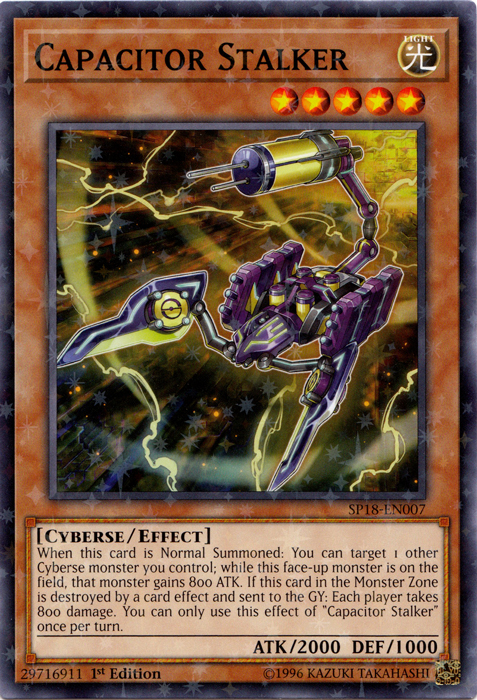 Capacitor Stalker [SP18-EN007] Starfoil Rare | Tables and Towers