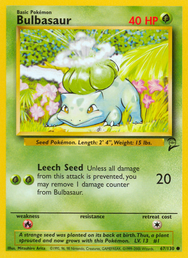 Bulbasaur (67/130) [Base Set 2] | Tables and Towers