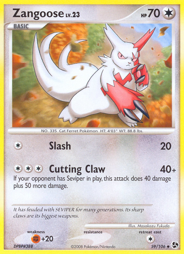 Zangoose (59/106) [Diamond & Pearl: Great Encounters] | Tables and Towers