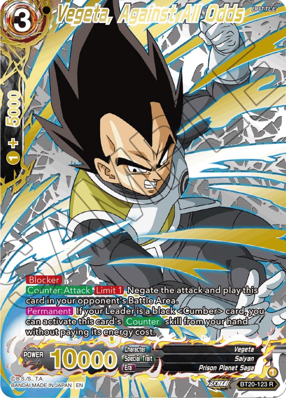 Vegeta, Against All Odds (Gold-Stamped) (BT20-123) [Power Absorbed] | Tables and Towers