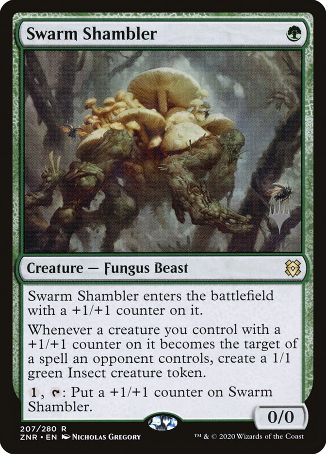 Swarm Shambler (Promo Pack) [Zendikar Rising Promos] | Tables and Towers