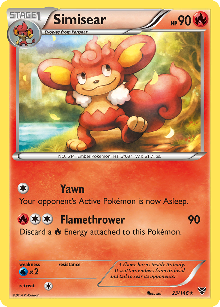 Simisear (23/146) [XY: Base Set] | Tables and Towers