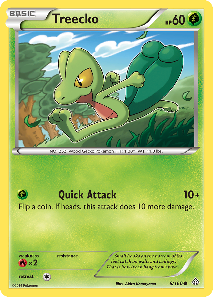 Treecko (6/160) [XY: Primal Clash] | Tables and Towers