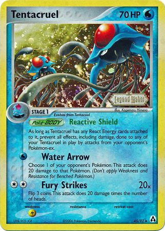 Tentacruel (45/92) (Stamped) [EX: Legend Maker] | Tables and Towers