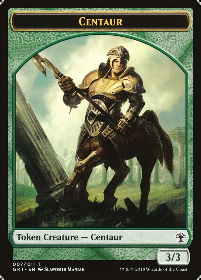 Elemental // Centaur Double-Sided Token [Guilds of Ravnica Guild Kit Tokens] | Tables and Towers