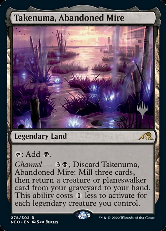 Takenuma, Abandoned Mire (Promo Pack) [Kamigawa: Neon Dynasty Promos] | Tables and Towers