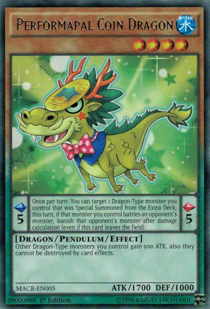 Performapal Coin Dragon [MACR-EN005] Rare | Tables and Towers