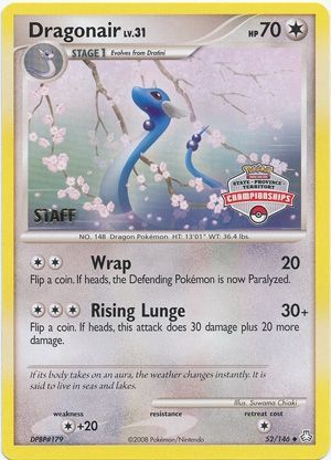 Dragonair (52/146) (State Province Territory Championship Staff) [Diamond & Pearl: Legends Awakened] | Tables and Towers