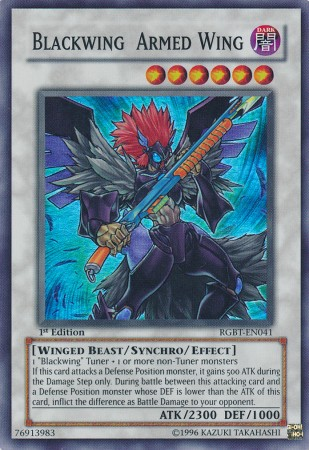 Blackwing Armed Wing [RGBT-EN041] Super Rare | Tables and Towers