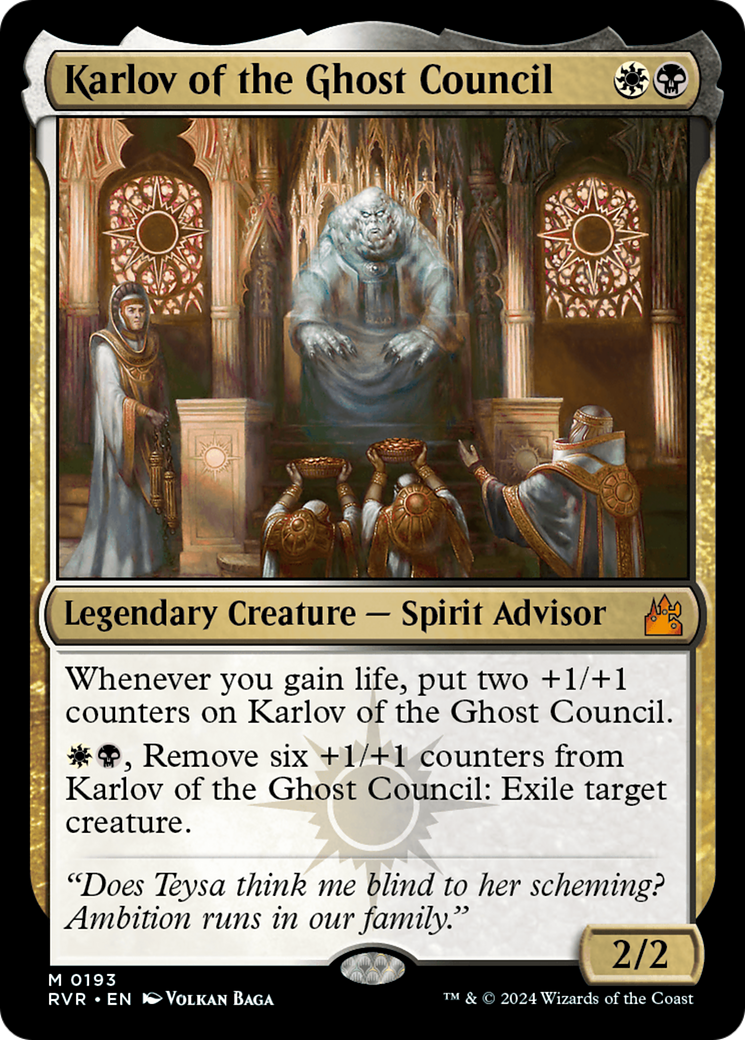 Karlov of the Ghost Council [Ravnica Remastered] | Tables and Towers