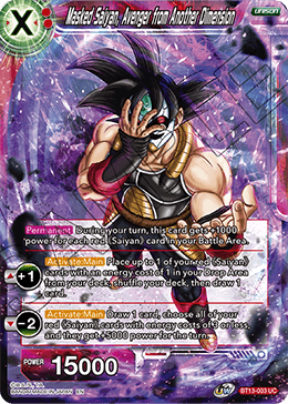 Masked Saiyan, Avenger from Another Dimension (Uncommon) (BT13-003) [Supreme Rivalry] | Tables and Towers