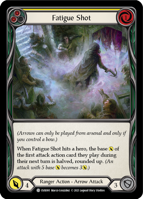 Fatigue Shot (Yellow) [EVR095] (Everfest)  1st Edition Rainbow Foil | Tables and Towers