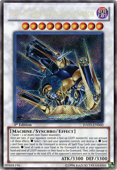 Ally of Justice Decisive Armor [HA03-EN060] Secret Rare | Tables and Towers