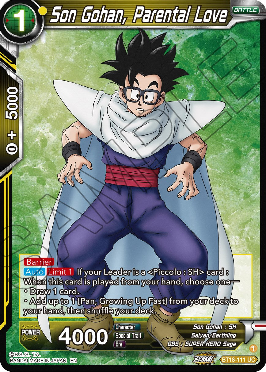 Son Gohan, Parental Love (BT18-111) [Dawn of the Z-Legends] | Tables and Towers