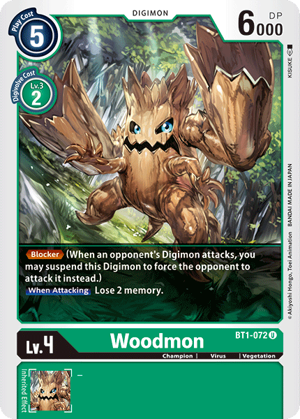 Woodmon [BT1-072] [Release Special Booster Ver.1.0] | Tables and Towers