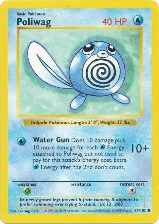 Poliwag (59/102) [Base Set Shadowless Unlimited] | Tables and Towers