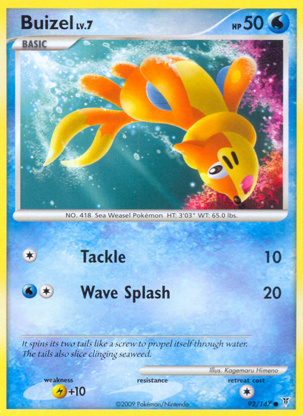 Buizel (92/147) [Platinum: Supreme Victors] | Tables and Towers