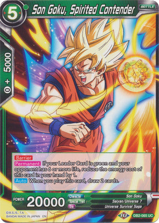 Son Goku, Spirited Contender (DB2-065) [Divine Multiverse] | Tables and Towers