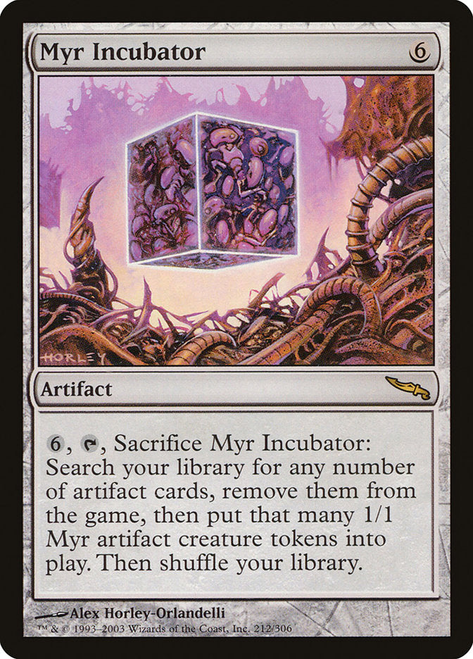 Myr Incubator [Mirrodin] | Tables and Towers