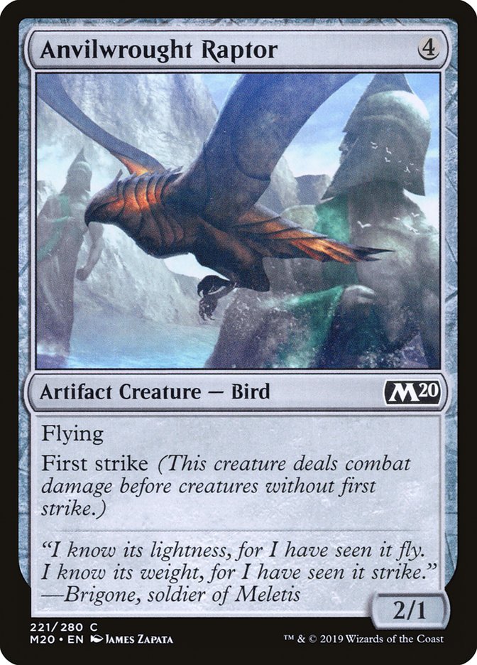 Anvilwrought Raptor [Core Set 2020] | Tables and Towers