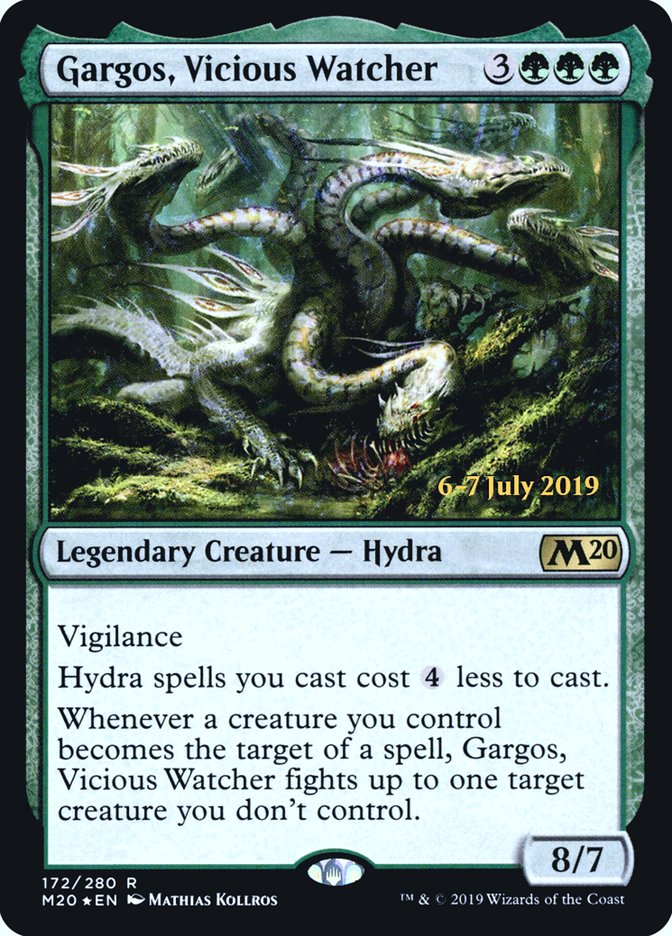 Gargos, Vicious Watcher [Core Set 2020 Prerelease Promos] | Tables and Towers