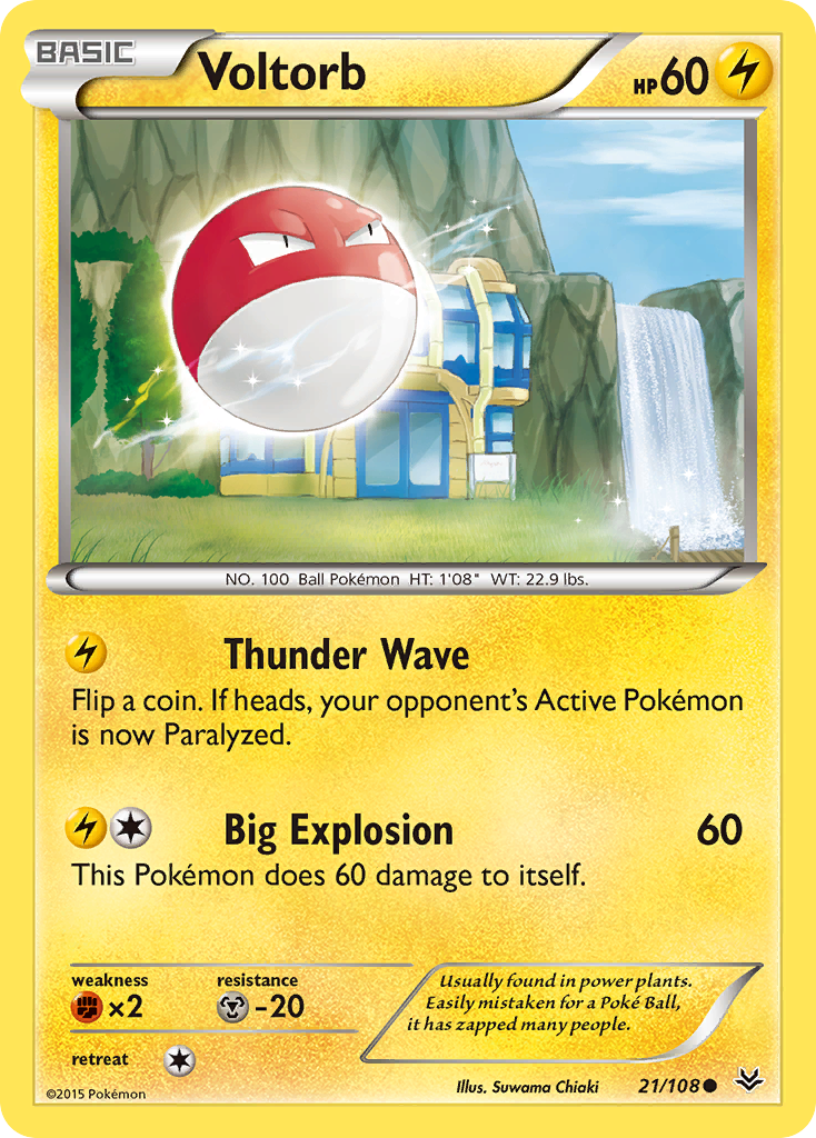 Voltorb (21/108) [XY: Roaring Skies] | Tables and Towers