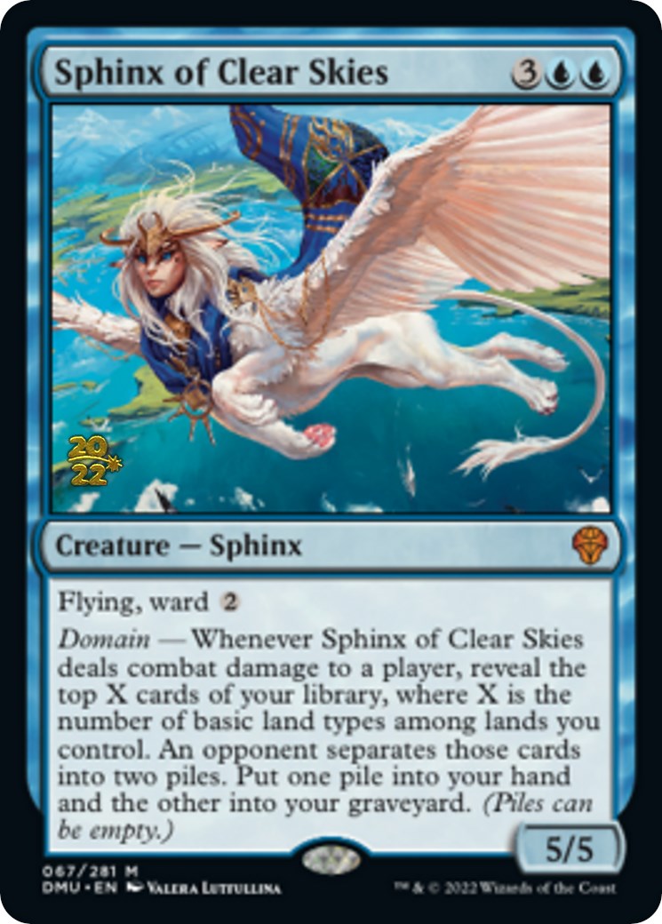Sphinx of Clear Skies [Dominaria United Prerelease Promos] | Tables and Towers