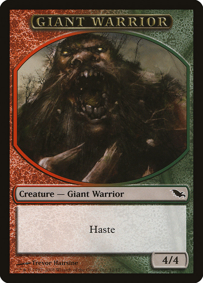 Giant Warrior Token [Shadowmoor Tokens] | Tables and Towers