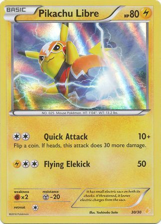 Pikachu Libre (30/30) [XY: Trainer Kit 3 - Pikachu Libre] | Tables and Towers