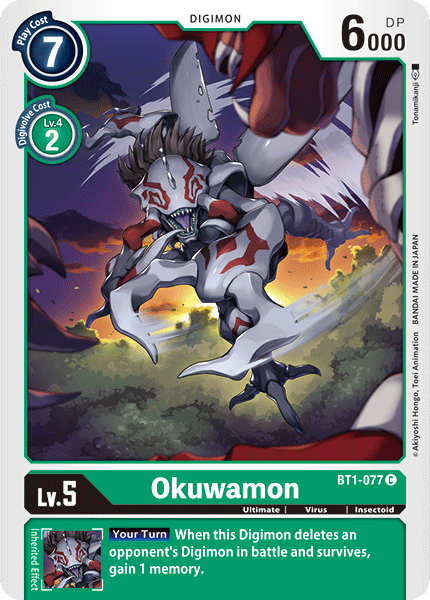 Okuwamon [BT1-077] [Release Special Booster Ver.1.0] | Tables and Towers