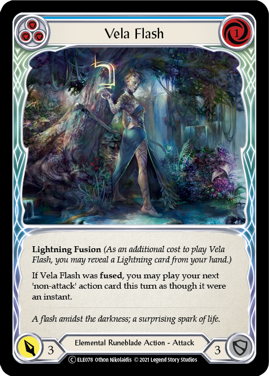 Vela Flash (Blue) [U-ELE078] (Tales of Aria Unlimited)  Unlimited Normal | Tables and Towers