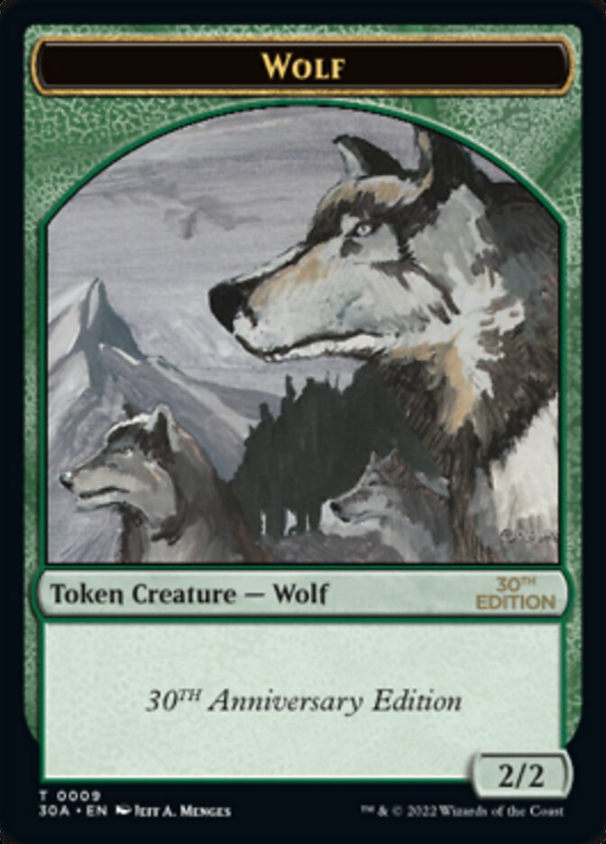 Wolf Token [30th Anniversary Tokens] | Tables and Towers