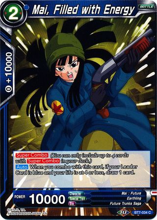 Mai, Filled with Energy (BT7-034) [Assault of the Saiyans] | Tables and Towers