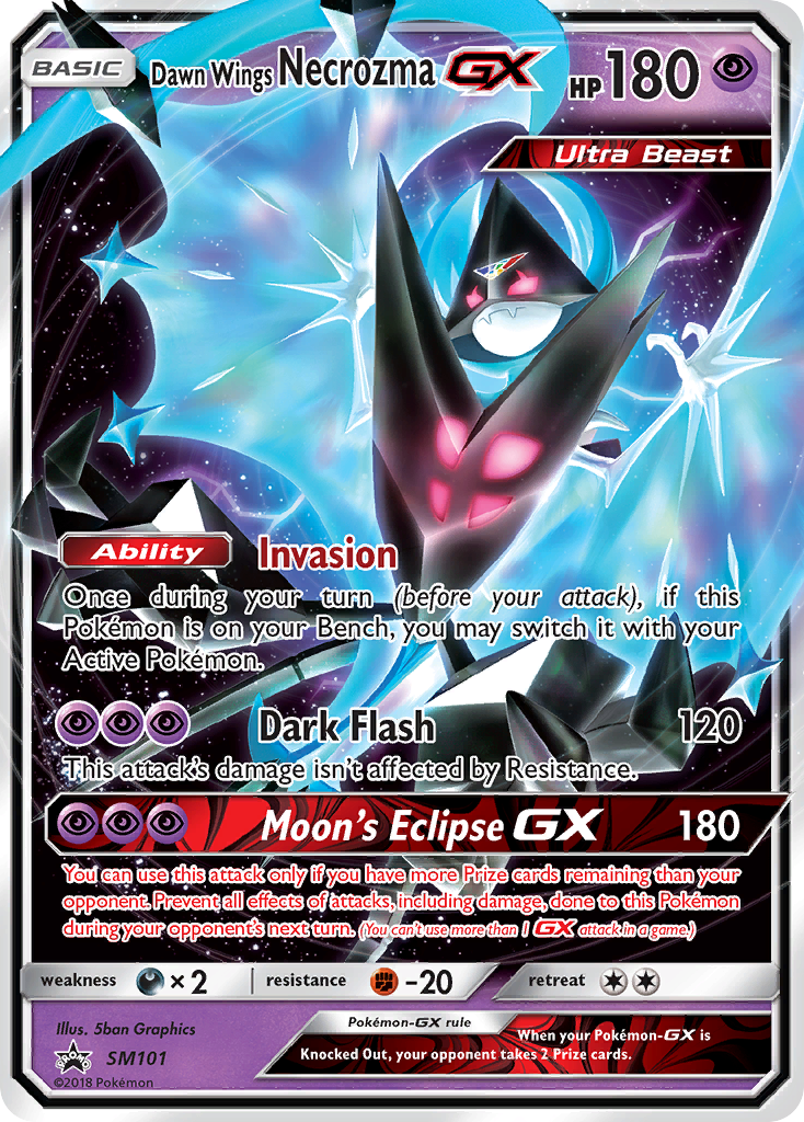 Dawn Wings Necrozma GX (SM101) [Sun & Moon: Black Star Promos] | Tables and Towers