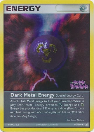 Dark Metal Energy (97/110) (Stamped) [EX: Holon Phantoms] | Tables and Towers