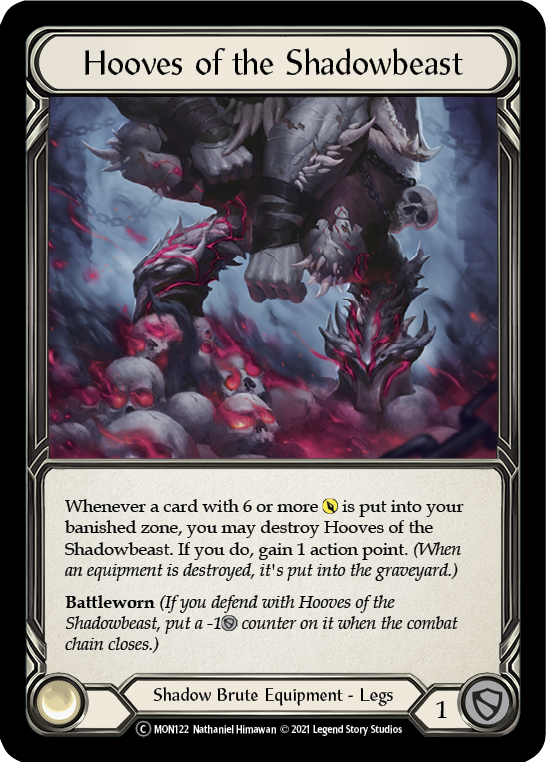 Hooves of the Shadowbeast [U-MON122] (Monarch Unlimited)  Unlimited Normal | Tables and Towers