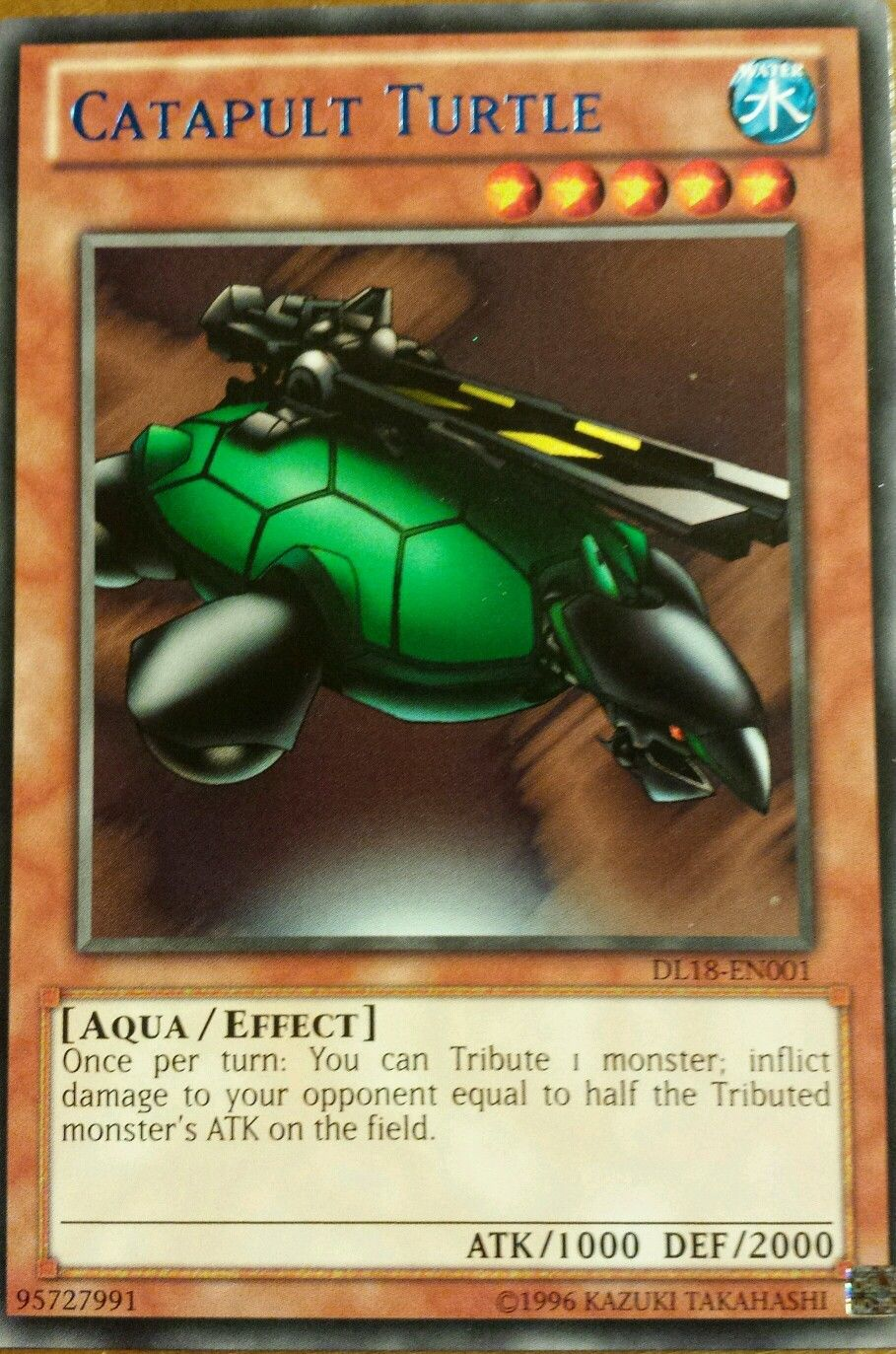 Catapult Turtle (Blue) [DL18-EN001] Rare | Tables and Towers