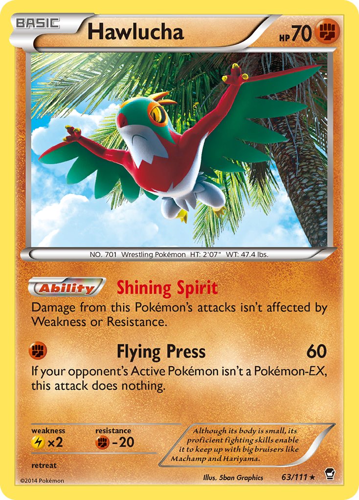 Hawlucha (63/111) (Cosmos Holo) (Blister Exclusive) [XY: Furious Fists] | Tables and Towers