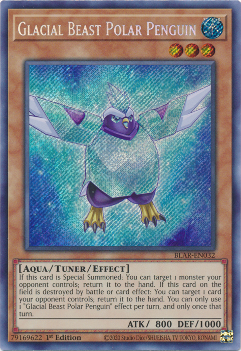 Glacial Beast Polar Penguin [BLAR-EN032] Secret Rare | Tables and Towers