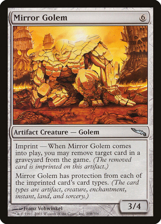 Mirror Golem [Mirrodin] | Tables and Towers